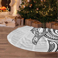 New Zealand Hammerhead Shark Tree Skirt Maori Haehae Mangopare White - Polynesian Pride