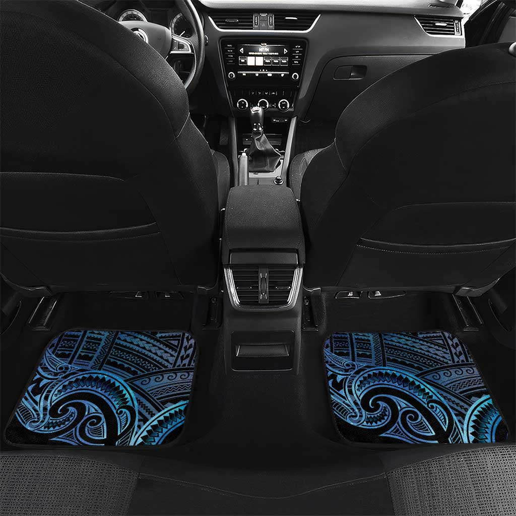 New Zealand Hammerhead Shark Car Mats Maori Haehae Mangopare Galaxy - Polynesian Pride