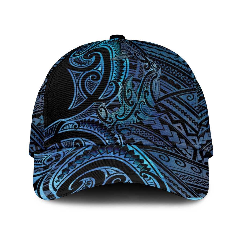 New Zealand Hammerhead Shark Classic Cap Maori Haehae Mangopare Galaxy - Polynesian Pride