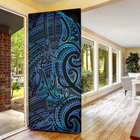 New Zealand Hammerhead Shark Door Cover Maori Haehae Mangopare Galaxy - Polynesian Pride