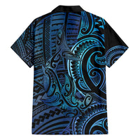 New Zealand Hammerhead Shark Hawaiian Shirt Maori Haehae Mangopare Galaxy - Polynesian Pride