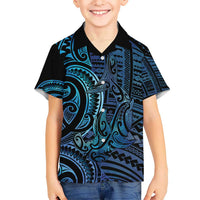 New Zealand Hammerhead Shark Hawaiian Shirt Maori Haehae Mangopare Galaxy - Polynesian Pride