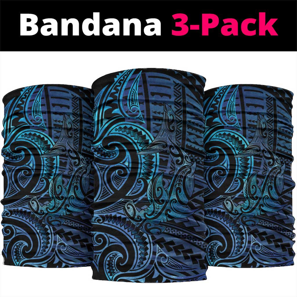 New Zealand Hammerhead Shark Neck Gaiter Maori Haehae Mangopare Galaxy - Polynesian Pride