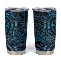 New Zealand Hammerhead Shark Tumbler Cup Maori Haehae Mangopare Galaxy - Polynesian Pride