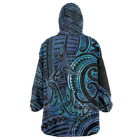 New Zealand Hammerhead Shark Wearable Blanket Hoodie Maori Haehae Mangopare Galaxy - Polynesian Pride
