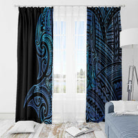 New Zealand Hammerhead Shark Window Curtain Maori Haehae Mangopare Galaxy - Polynesian Pride