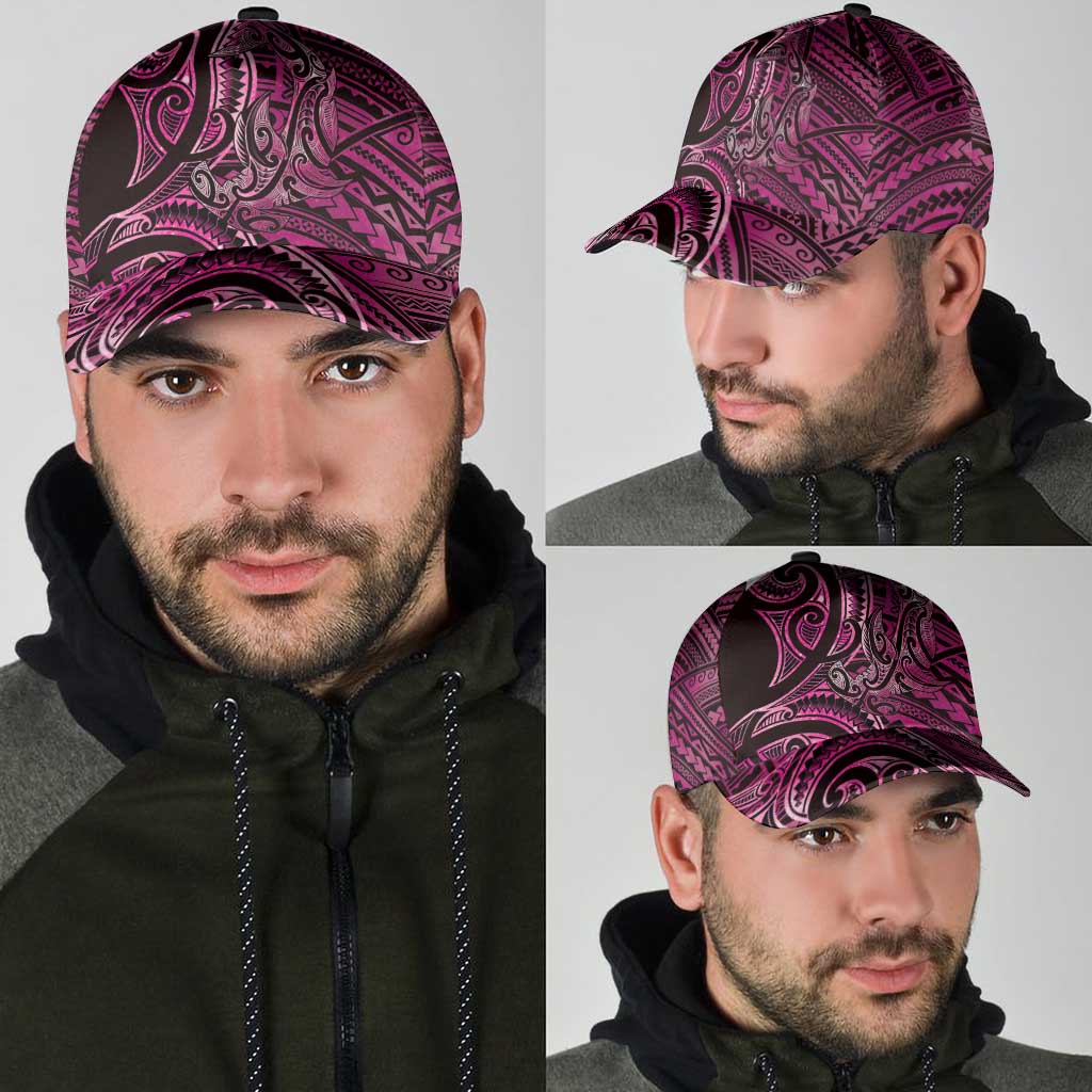 New Zealand Hammerhead Shark Classic Cap Maori Haehae Mangopare Pink - Polynesian Pride