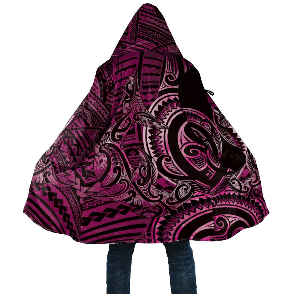 New Zealand Hammerhead Shark Cloak Maori Haehae Mangopare Pink - Polynesian Pride