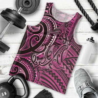 New Zealand Hammerhead Shark Men Tank Top Maori Haehae Mangopare Pink - Polynesian Pride