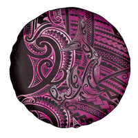 New Zealand Hammerhead Shark Spare Tire Cover Maori Haehae Mangopare Pink - Polynesian Pride