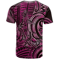 New Zealand Hammerhead Shark T Shirt Maori Haehae Mangopare Pink - Polynesian Pride