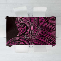 New Zealand Hammerhead Shark Tablecloth Maori Haehae Mangopare Pink - Polynesian Pride