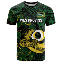 Personalised Solomon Islands Western Province Day T Shirt Sea Turtle Mix Polynesian Hibiscus Pattern LT14 Green - Polynesian Pride