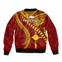 Personalised Fiji Rotuma Bomber Jacket Fijian Tapa Pattern LT14 - Polynesian Pride