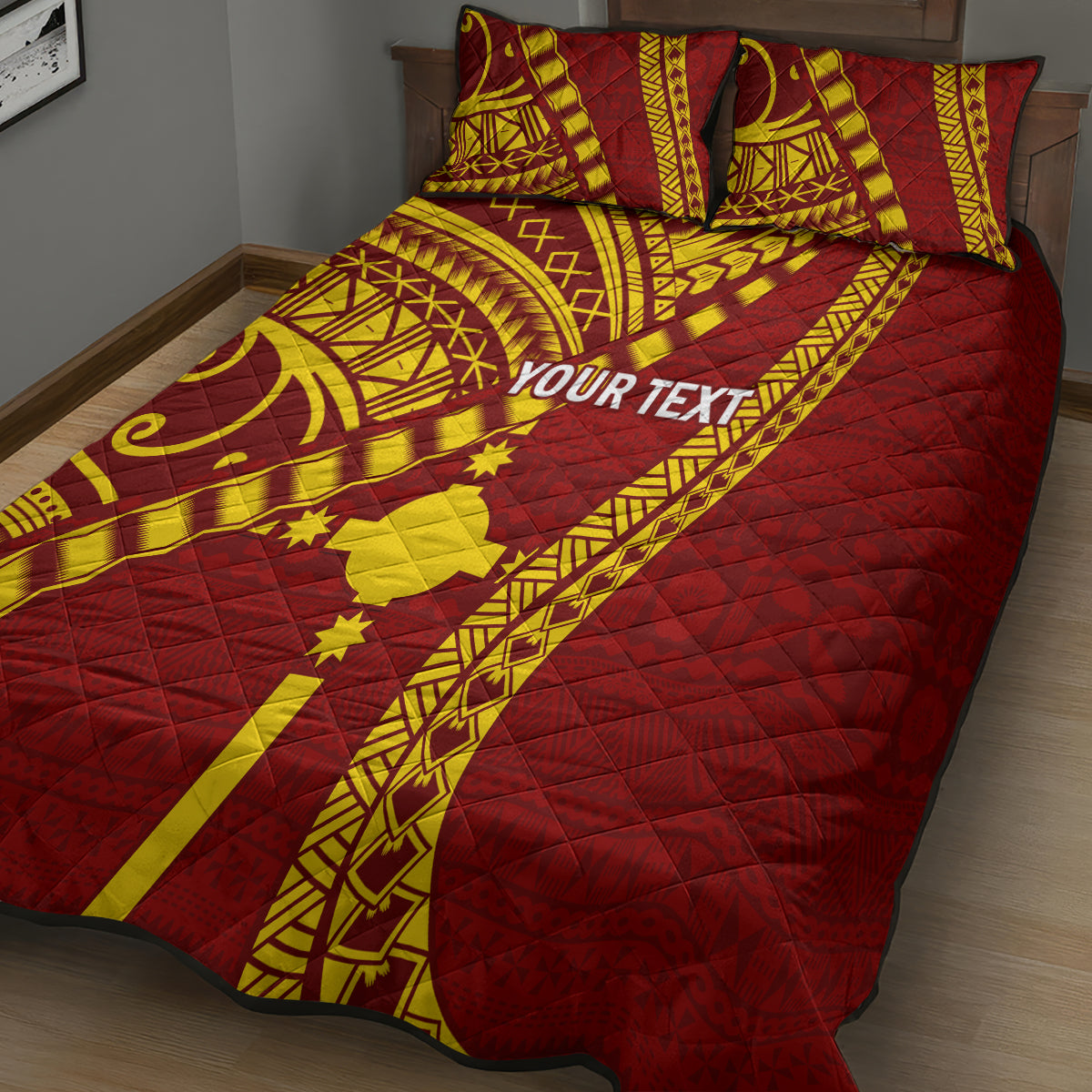 Personalised Fiji Rotuma Quilt Bed Set Fijian Tapa Pattern LT14 - Polynesian Pride