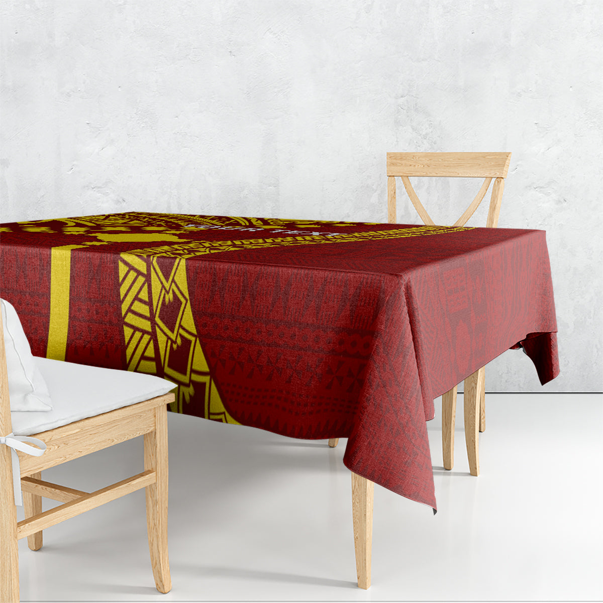 Personalised Fiji Rotuma Tablecloth Fijian Tapa Pattern LT14 - Polynesian Pride