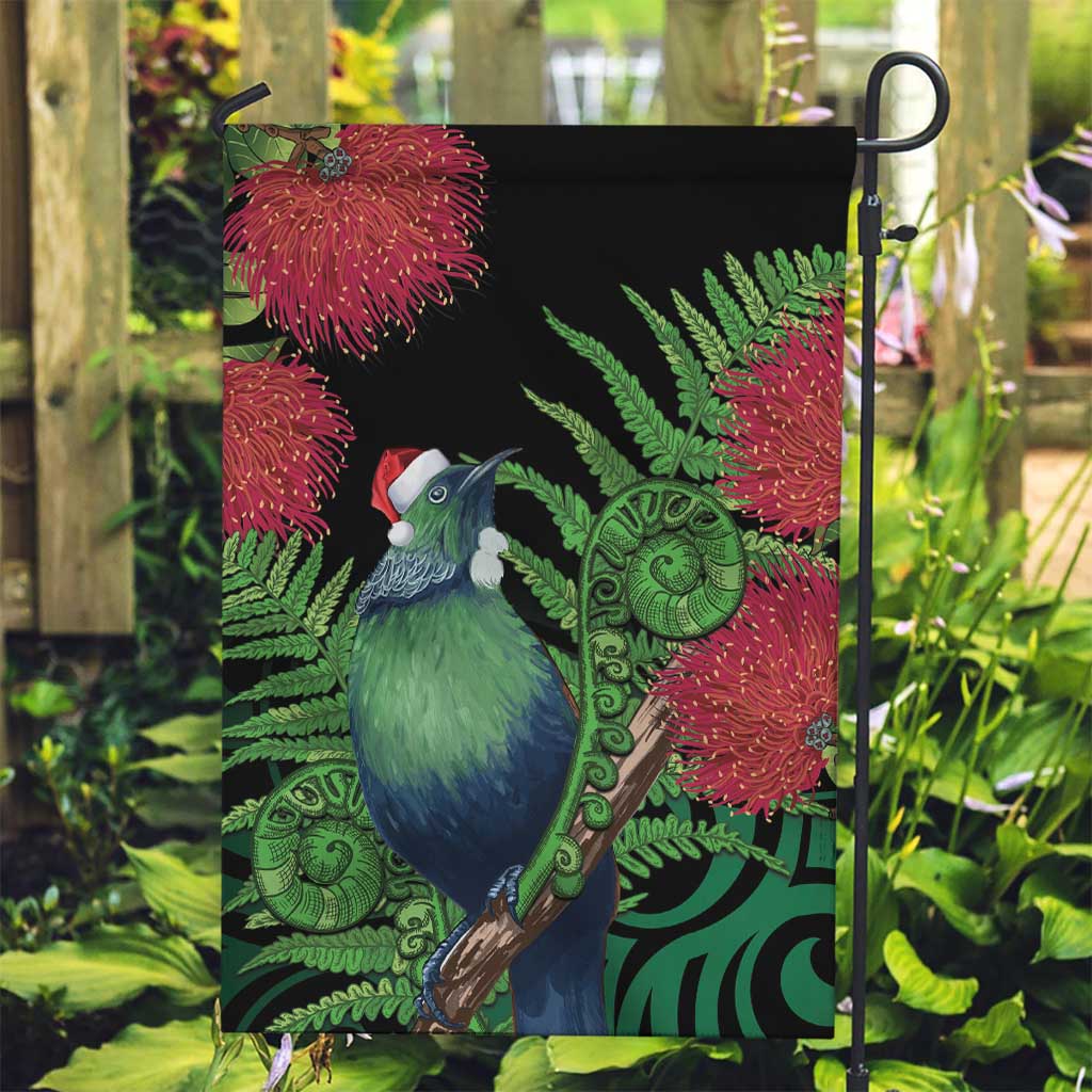 New Zealand Tui Bird Christmas Garden Flag Maori Fern Mix Pohotukawa