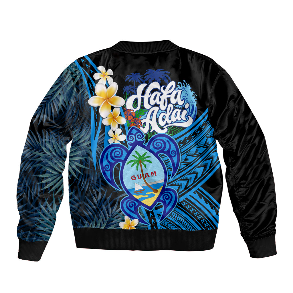 Hafa Adai Guam Bomber Jacket Guahan Sea Turtle Tropical Style LT14 - Polynesian Pride