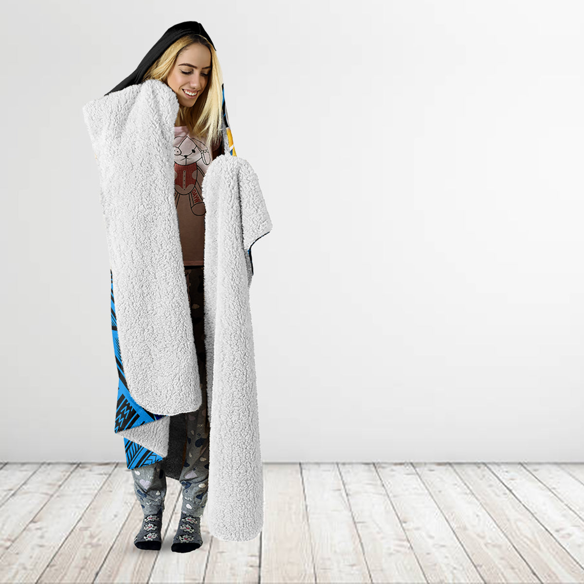 Hafa Adai Guam Hooded Blanket Guahan Sea Turtle Tropical Style LT14 - Polynesian Pride