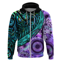 New Zealand Paua Shell With Australia Opal Unique Combine Hoodie LT14 - Polynesian Pride