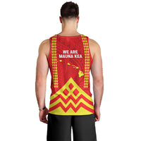 Hawaii Mauna Kea Men Tank Top Hawaiian Kakau Tribal Pattern LT14 - Polynesian Pride