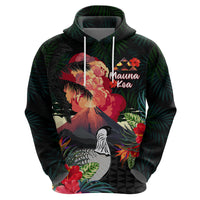 Hawaii Mauna Kea Hoodie White Mountain With Nene Tropical Vibes LT14 - Polynesian Pride