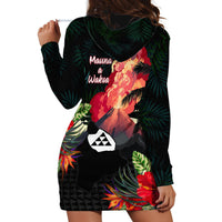 Hawaii Mauna Kea Hoodie Dress White Mountain With Nene Tropical Vibes LT14 - Polynesian Pride