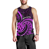 Purple Aotearoa Mangopare Men Tank Top NZ Maori Koru Style LT14 - Polynesian Pride