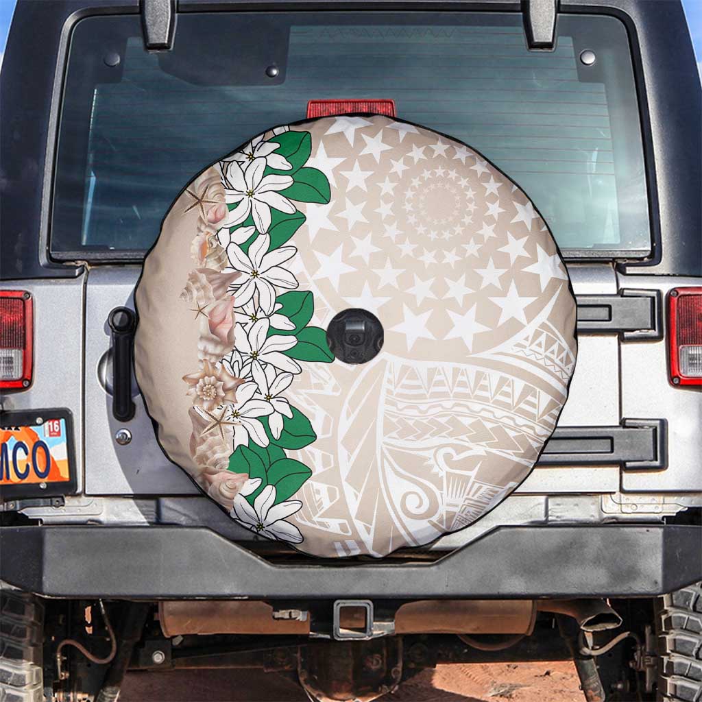 Cook Islands Tiare Maori With Conch Shell Spare Tire Cover 2025 Pasifika Polynesian Tattoo
