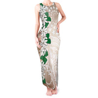 Cook Islands Tiare Maori With Conch Shell Tank Maxi Dress 2025 Pasifika Polynesian Tattoo