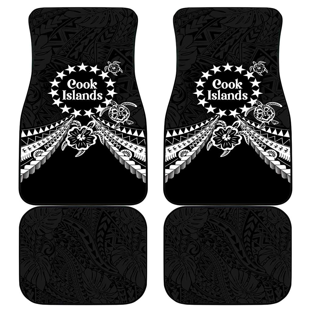 Kia Orana Cook Islands Car Mats 2025 Pasifika Polynesian Turtle Black Color