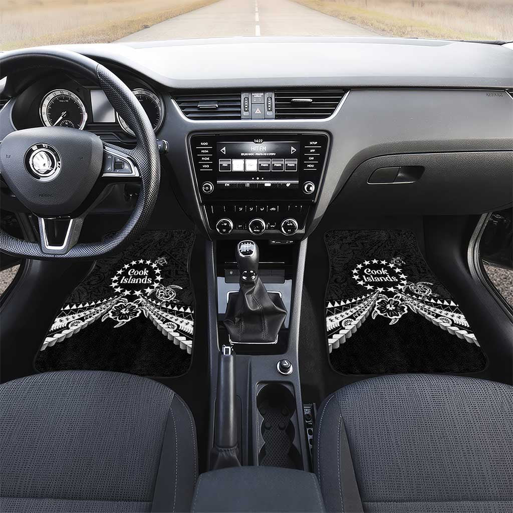 Kia Orana Cook Islands Car Mats 2025 Pasifika Polynesian Turtle Black Color