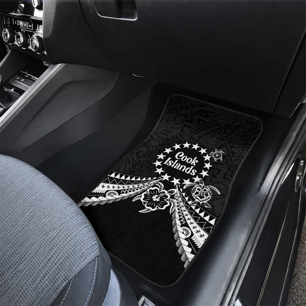 Kia Orana Cook Islands Car Mats 2025 Pasifika Polynesian Turtle Black Color