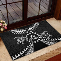 Kia Orana Cook Islands Rubber Doormat 2025 Pasifika Polynesian Turtle Black Color LT14 - Polynesian Pride