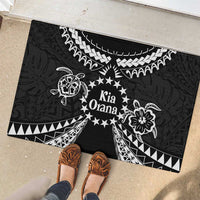 Kia Orana Cook Islands Rubber Doormat 2025 Pasifika Polynesian Turtle Black Color LT14 - Polynesian Pride