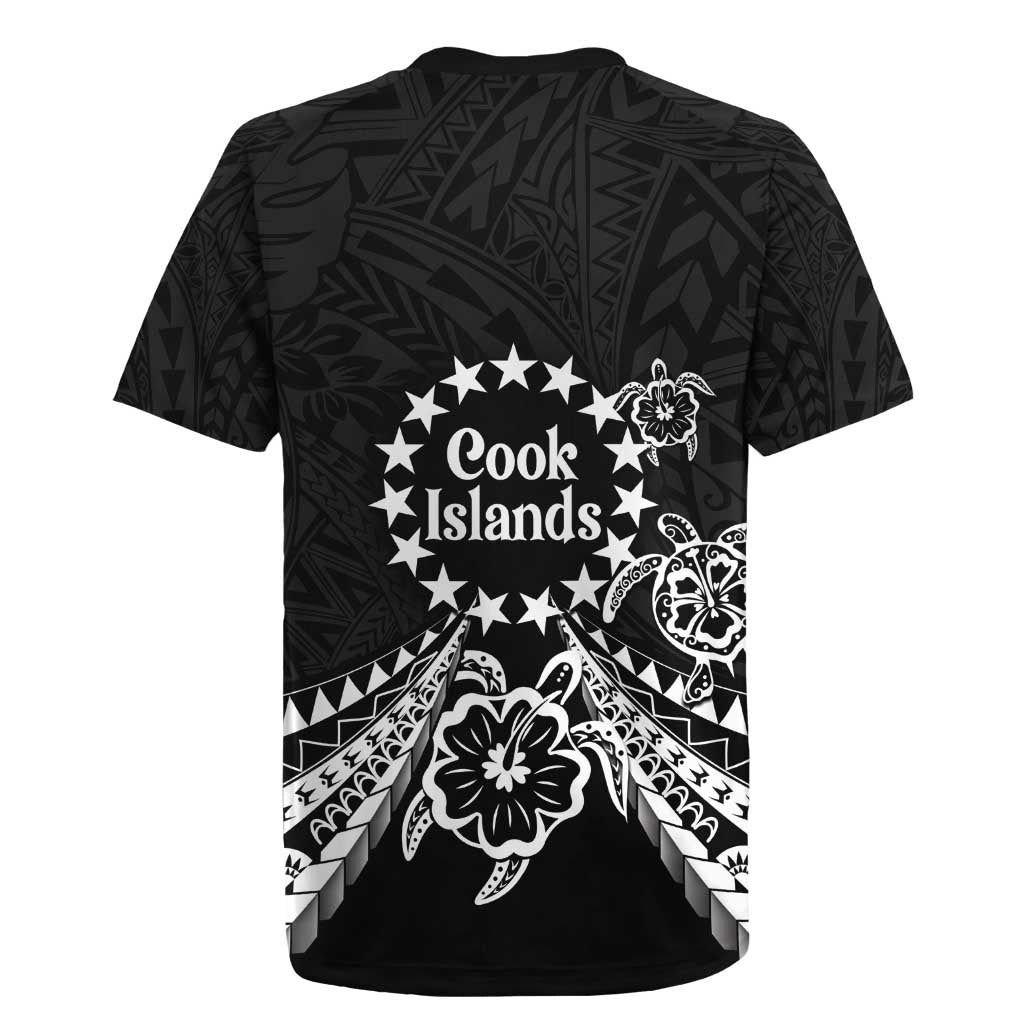 Kia Orana Cook Islands Rugby Jersey 2025 Pasifika Polynesian Turtle Black Color