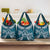 Kia Orana Cook Islands Grocery Bag Polynesian Turtle Crowberry Blue Color