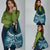 Kia Orana Cook Islands Grocery Bag Polynesian Turtle Crowberry Blue Color