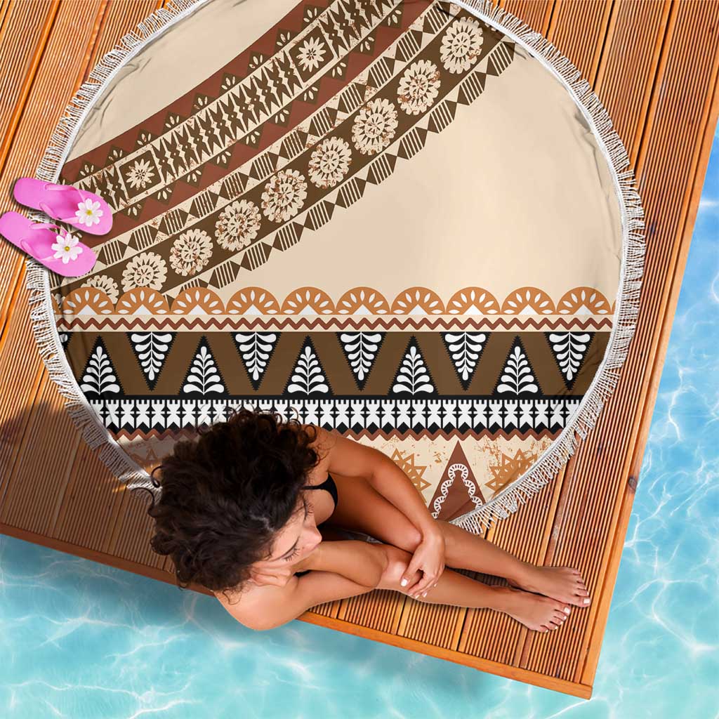 Bula Fiji Beach Blanket 2025 Pasifika Traditional Fijian Masi LT14 - Polynesian Pride