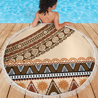 Bula Fiji Beach Blanket 2025 Pasifika Traditional Fijian Masi LT14 - Polynesian Pride