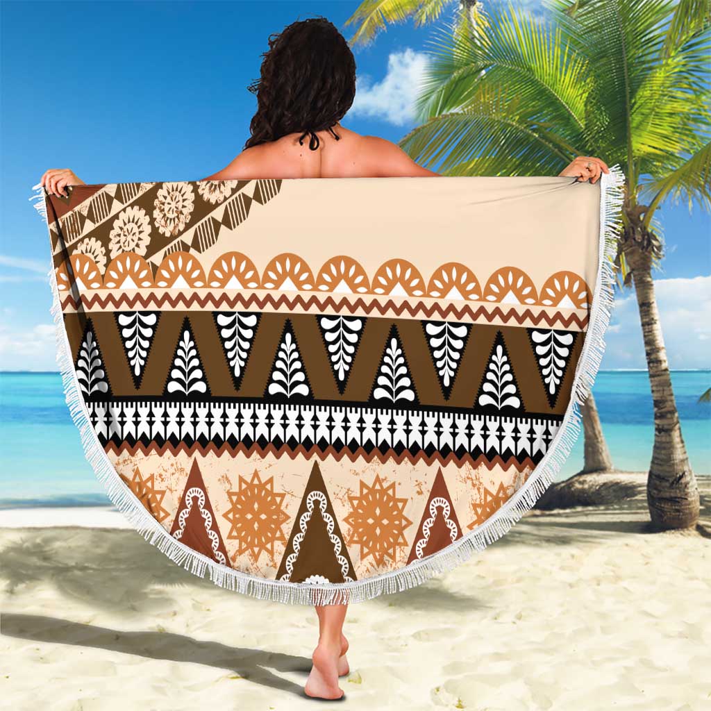 Bula Fiji Beach Blanket 2025 Pasifika Traditional Fijian Masi LT14 - Polynesian Pride