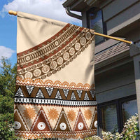 Bula Fiji Garden Flag 2025 Pasifika Traditional Fijian Masi LT14 - Polynesian Pride