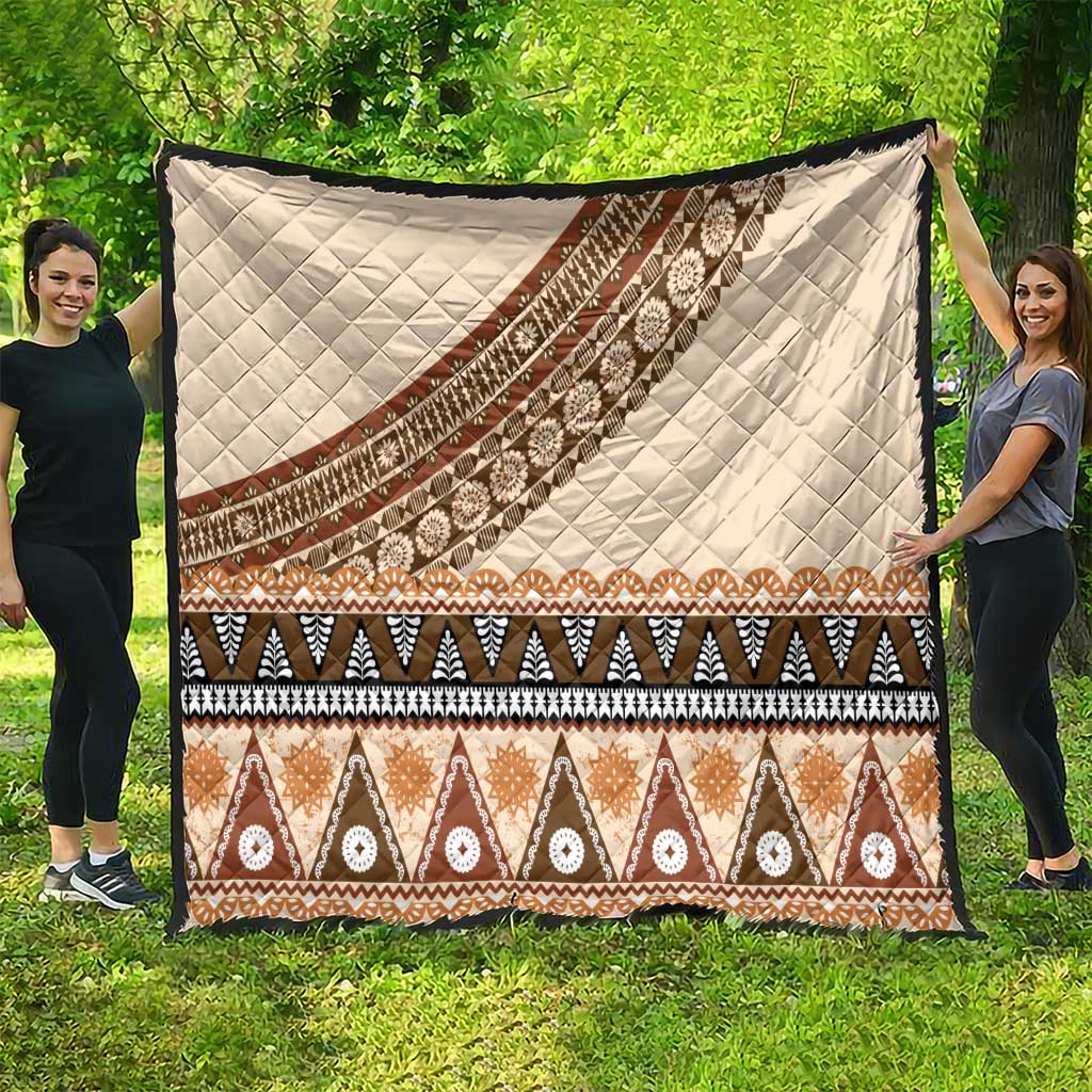 Bula Fiji Quilt 2025 Pasifika Traditional Fijian Masi LT14 - Polynesian Pride