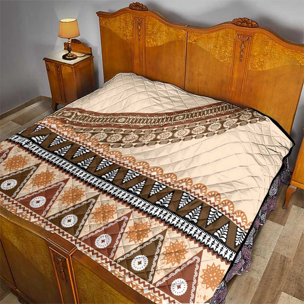 Bula Fiji Quilt 2025 Pasifika Traditional Fijian Masi LT14 - Polynesian Pride