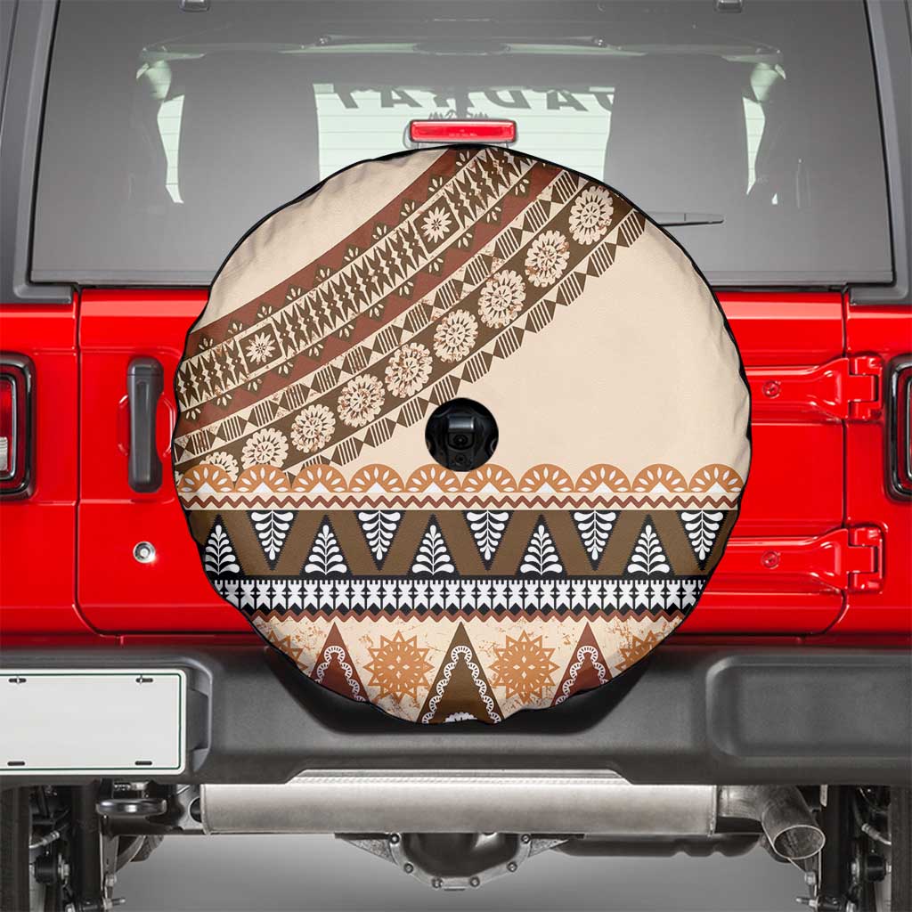 Bula Fiji Spare Tire Cover 2025 Pasifika Traditional Fijian Masi