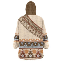 Bula Fiji Wearable Blanket Hoodie 2025 Pasifika Traditional Fijian Masi