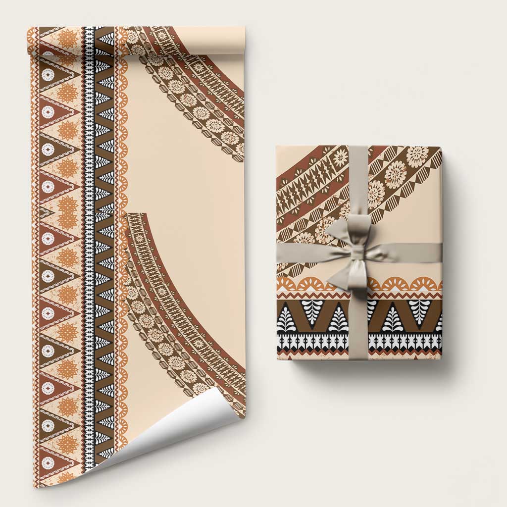Bula Fiji Wrapping Paper 2025 Pasifika Traditional Fijian Masi - Polynesian Pride