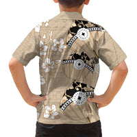 Bula Fiji Iri Buli Family Matching Puletasi and Hawaiian Shirt Woven Fan With Fijian Tapa LT14 - Polynesian Pride