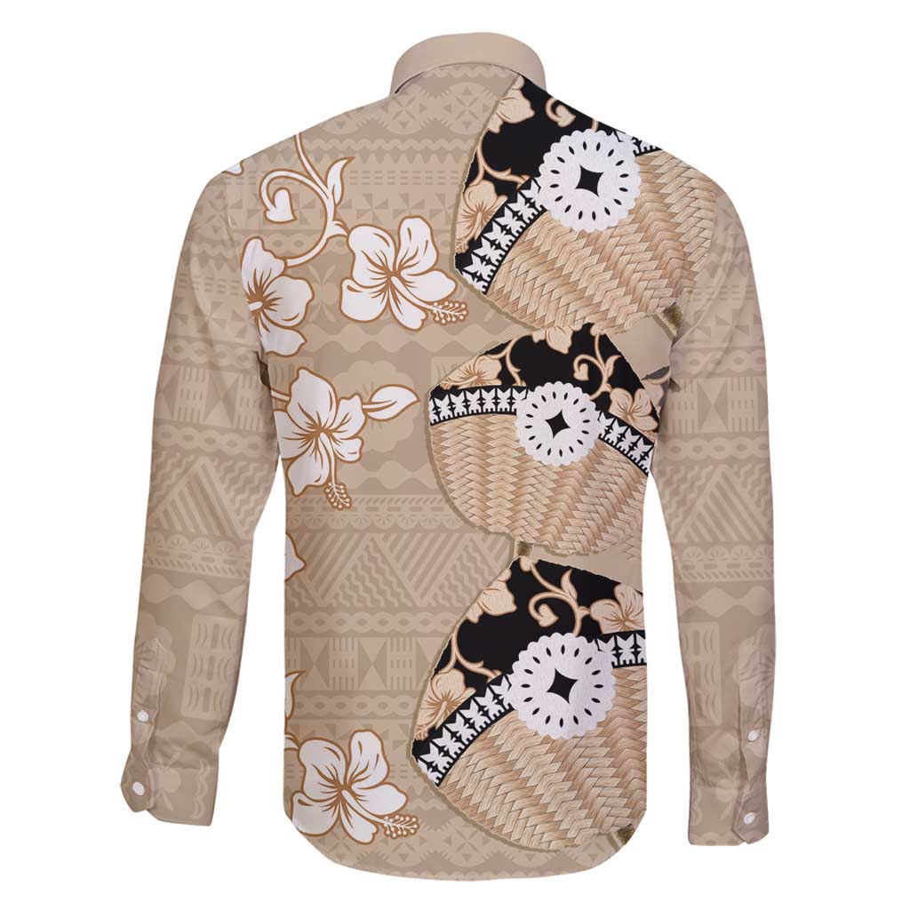 Bula Fiji Iri Buli Family Matching Puletasi and Hawaiian Shirt Woven Fan With Fijian Tapa LT14 - Polynesian Pride