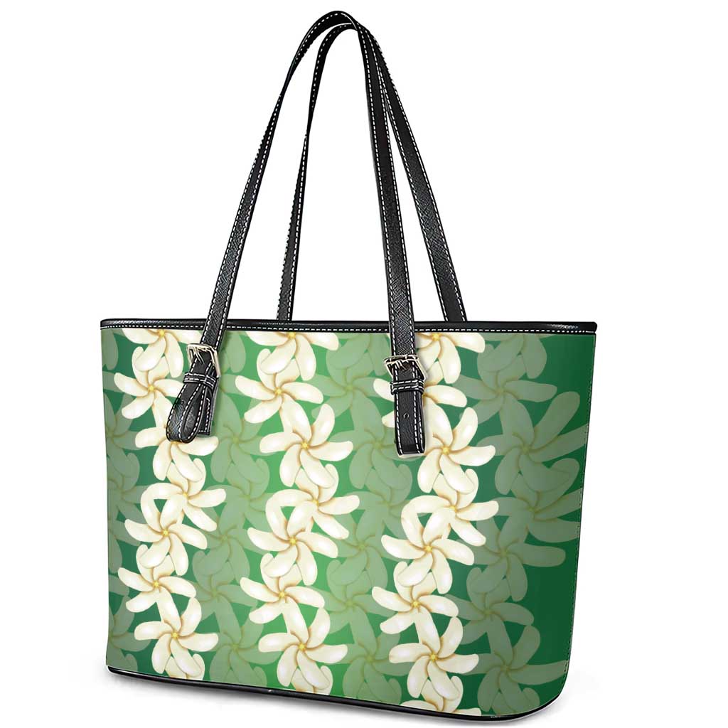 Ia Orana Tahiti Tiare Maori Seamless Style Leather Tote Bag